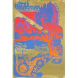 Hapshash & The Coloured Coat: A psychedelic poster for the Jimi Hendrix Experience at the Fillmor...