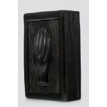 ALEXANDRE NOLL (1890&#8208;1970) Box and Covercirca 1955carved ebonyheight 4 1/4in (11cm); width ...