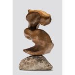 Alexandre Noll (1890-1970) Sculpture (Untitled)circa 1955stone, sycamore, carved 'ANOLL'height 12...