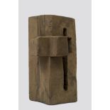 ALEXANDRE NOLL (1890&#8208;1970) Cross Studycirca 1950elm, carvedheight 10 1/3in (27cm); width 6 ...