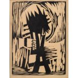 Alexandre Noll (1890-1970) Three Woodblock Prints1958-67paper, black ink, each signed in pencil t...