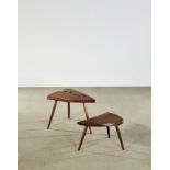 George Nakashima (1905-1990) Wepman and High-Free Form Table1970American black walnut, larger tab...