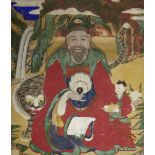 A painting of a mountain deity, Sanshin Joseon dynasty, 1...