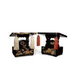 Two lacquer lecterns Edo period or later (2)