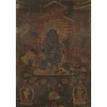 a thangka of the Sadbhuja Mahakala 19th century