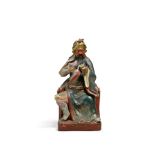 A porcelain figure of Guan Yu