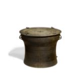 A cast bronze Dong Son style rain drum 20th century