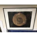 A Limited edition computer art work print by William Latham. Dated 1990, Titled "Gold Form" signed