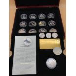 The Westminster The Queens Golden Jubilee commemorative coin collection silver proof 50 pence.