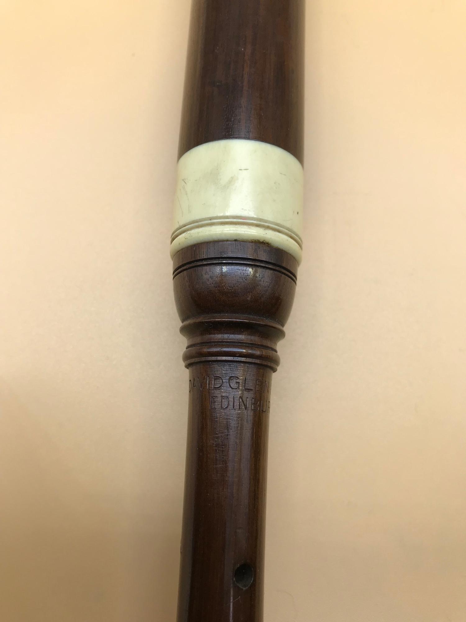 An antique chanter by David Glen & Sons Edinburgh. Measures 47cm in length. - Image 3 of 3