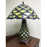 A Tiffany pineapple design table lamp