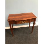 A Reproduction one drawer console table. Measures 72x75x38cm