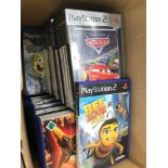 A Box full of PS2 games.