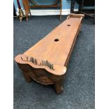 A Large 19th Century Malaysian hardwood Zither/ Guqin sit down instrument. Comes with wooden tone/