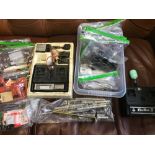 A Collection of loose boat model parts, Circuits & 2 Remote controls etc