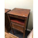 Early 1900s antique music cabinet. Has a lift up top and pull down front. Measures. 105x51x42cm