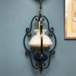 Antique style ceiling lamp. Styled in a paraffin lamp design.