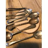 A Lot of Sheffield & Birmingham silver tea spoons. 122grams in weight