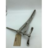 A Pair of 20th century Medical Midwife Large heavy Grips by Down. London.