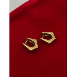 A pair of 9ct gold earrings (4.22g)