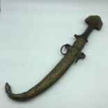 Antique Arabic Moroccan dagger. Measures approx 40cm in length