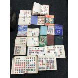 A Large collection of Stamp albums part filled & Guide books