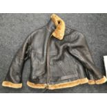 Large Leather Sheep Skin flying jacket