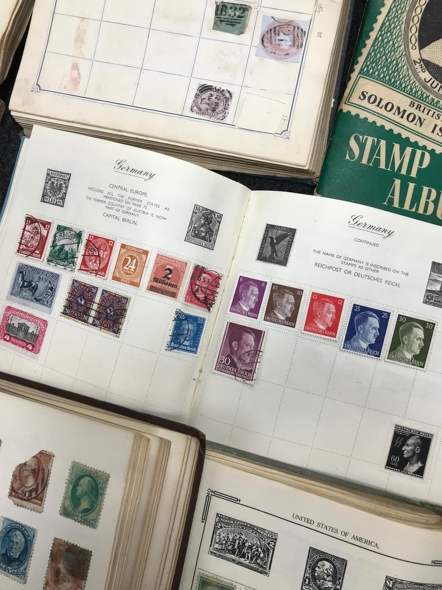 A Large collection of Stamp albums part filled & Guide books - Image 5 of 11