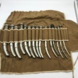 A Lot of Medical 15 Graduating Dilator tools. Comes with original cloth carry bag. Makers Downbros