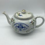 Original Cowdenbeath Co-operative Society Jubilee tea pot 1875-1925. Designed with various printed