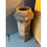 A stone chimney pot (height 80cm)