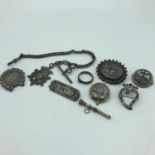 A Lot of Victorian and early 1900's silver jewellery and others. Includes Birmingham silver buckle