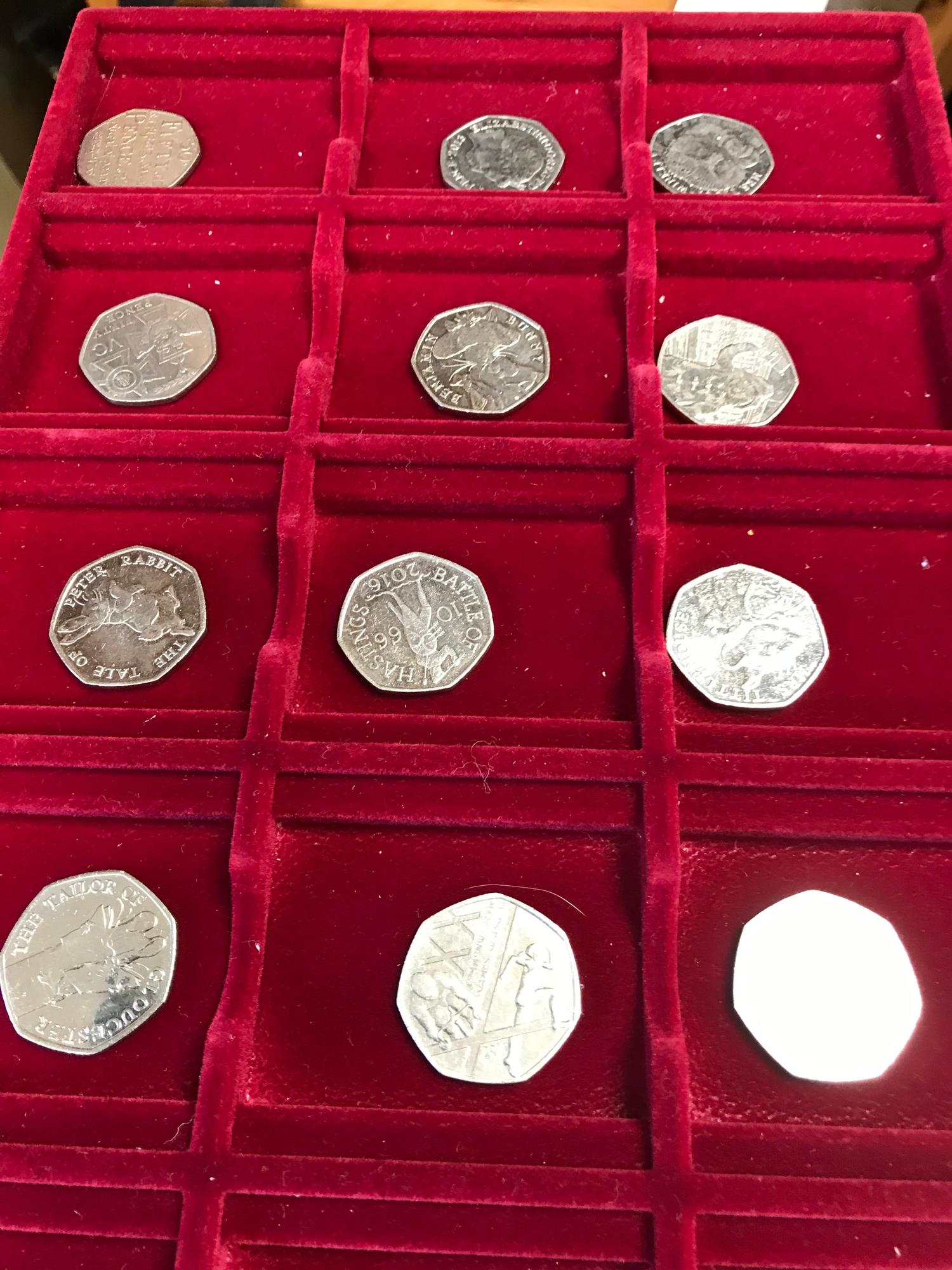 A collection of 18 '50p' coins to include Beatrix Potter, Paddington and Commemorative coins - Image 3 of 3