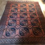A Large Persian hand made livingroom rug. Measures 300x210cm