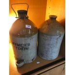A large 'Gaymers Cyder' stoneware flagon together with a 'Mo Rae Brothers' Glasgow stoneware flagon