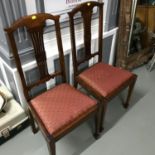 A Lot of 4 Edwardian dining chairs.