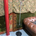 A Retro 4 branch chrome and cast metal coat stand