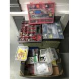 A Collection of fishing tackle and gear, includes fly tying items