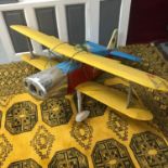 A Large model Biplane, Measures 143x141cm (No engine)