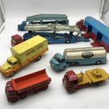 A Lot of various Dinky & Corgi lorry models. All in a playworn condition.