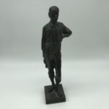 A Solid bronze man Sculpture. Stands 25.5cm in height