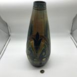 A Large Belgium art pottery drip glazed vase.