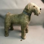 A Vintage Lines Bros (Ireland) Ltd, Irish Terrier dog teddy. Measures 47cm in height