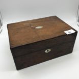 Victorian Mahogany jewellery box.