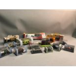 A lot of 16 boxed vehicle models to include; Lledo, Oxford & Hornby etc