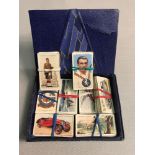 A Quantity of John Player & Sons cigarette cards which includes Cricket set, Military uniform set