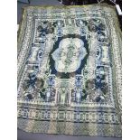 A Large hand stitched 19th century Egyptian design throw. Measures 210x175cm