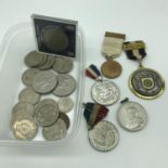 A Tub of various dated crowns and medals