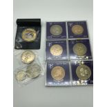 A Lot of various collectors coins, Includes two £5 coins, Westminster mint collectors coin, Three £5