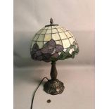 A Tiffany style table lamp, Working